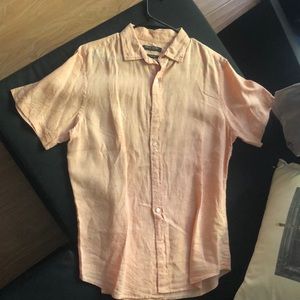 Short sleeve linen shirt